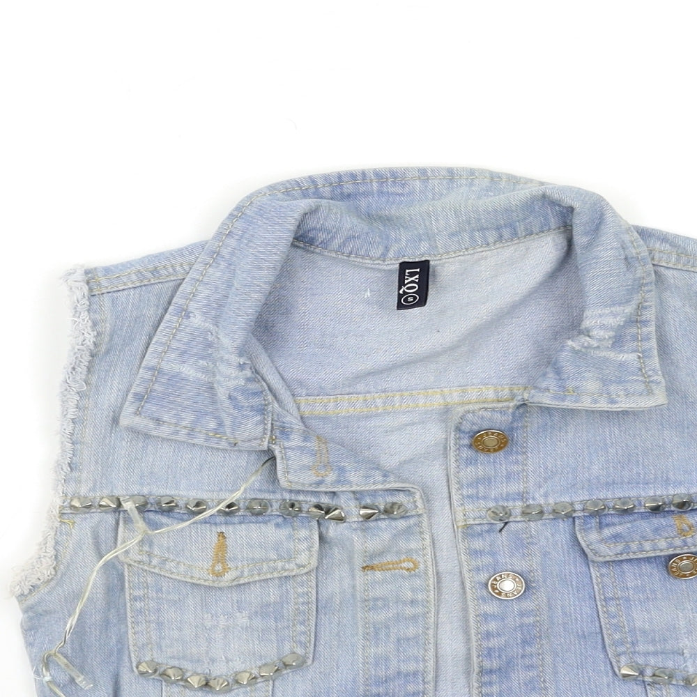 lxq Womens Blue  Denim Jacket  Size S  - fair lights
