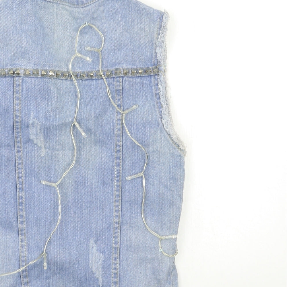 lxq Womens Blue  Denim Jacket  Size S  - fair lights