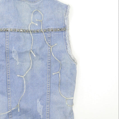 lxq Womens Blue  Denim Jacket  Size S  - fair lights