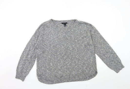 FOREVER 21 Womens Grey  Knit Pullover Jumper Size L