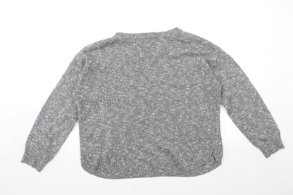 FOREVER 21 Womens Grey  Knit Pullover Jumper Size L