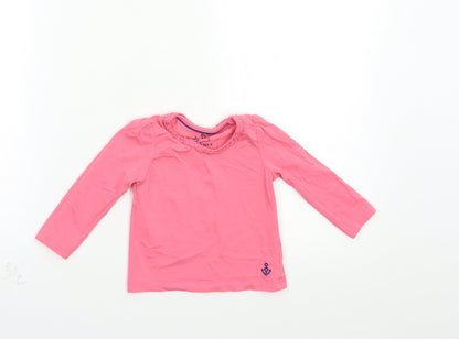 mamas & papas Baby Pink   Basic T-Shirt Size 9-12 Months