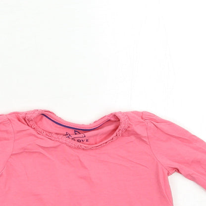 mamas & papas Baby Pink   Basic T-Shirt Size 9-12 Months