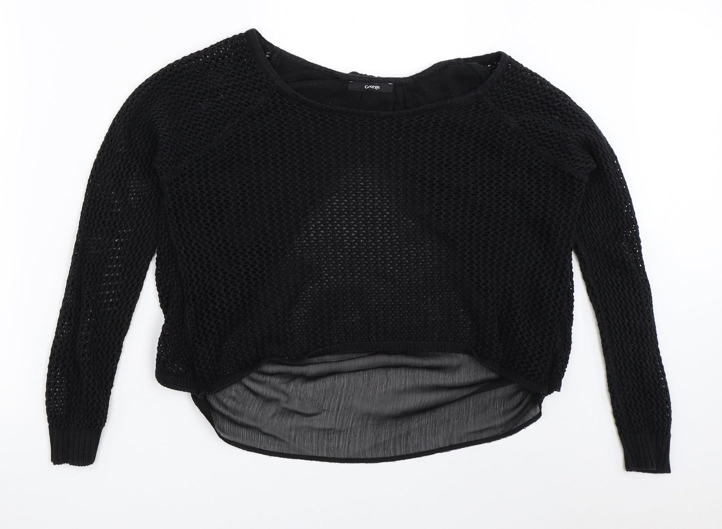 George Womens Black   Pullover Jumper Size 8