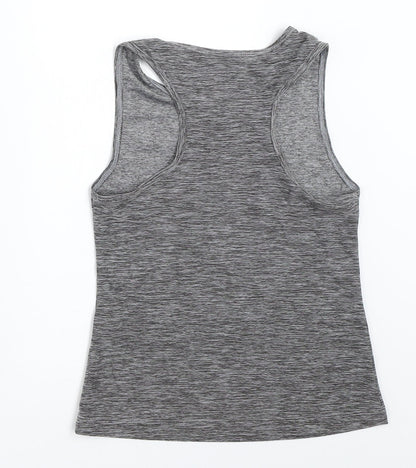 Matalan Girls Grey   Basic Tank Size 6-7 Years