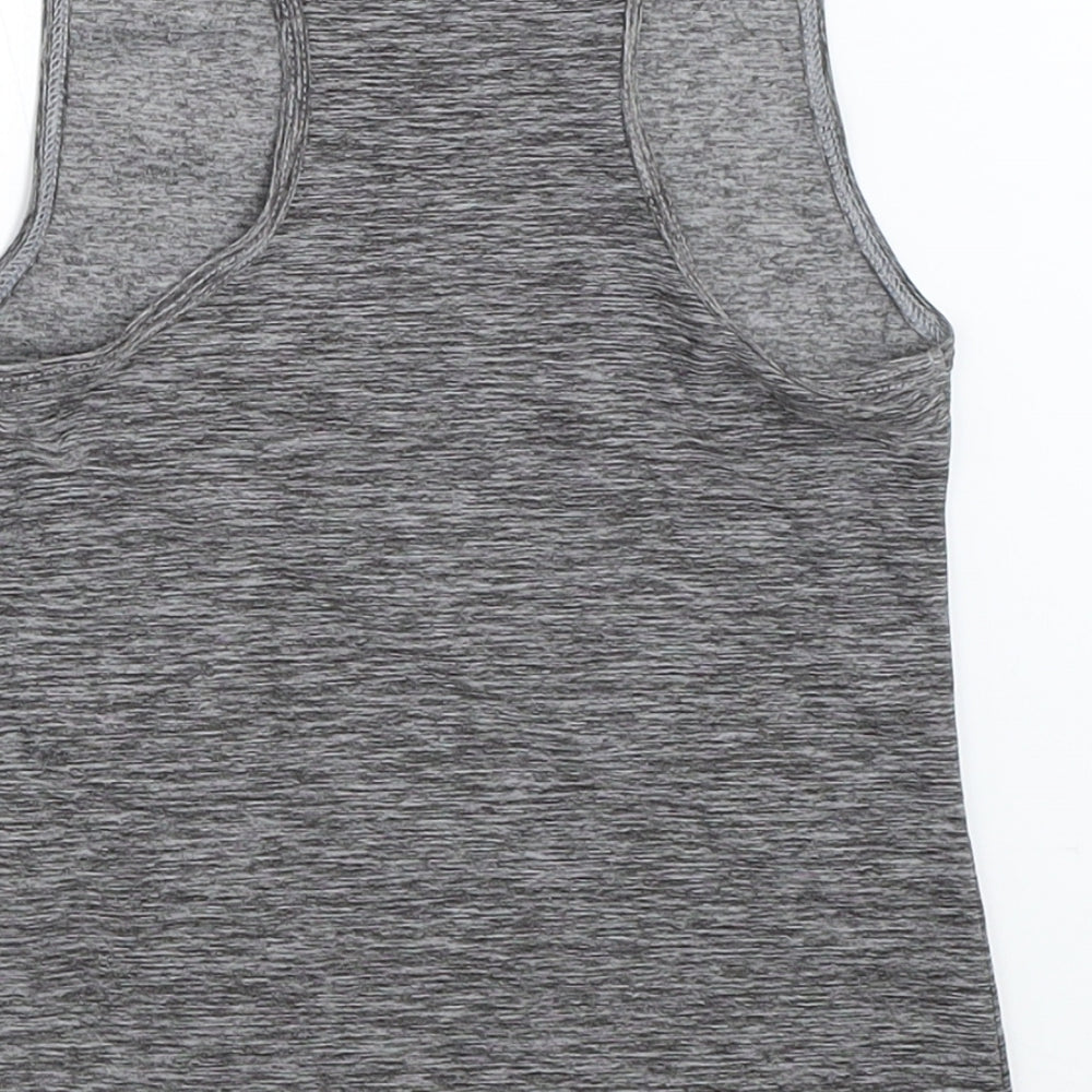 Matalan Girls Grey   Basic Tank Size 6-7 Years