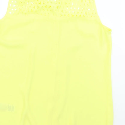 Dorothy Perkins Womens Yellow   Basic Button-Up Size 10