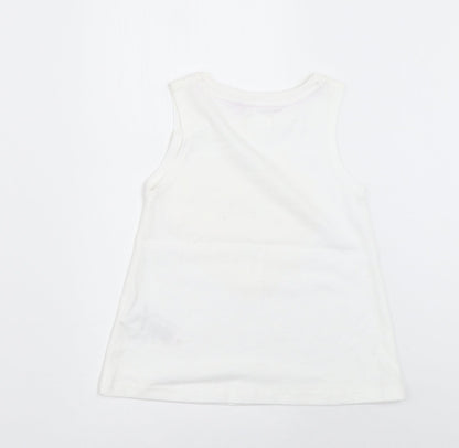 NEXT Girls White   Basic Tank Size 3 Years