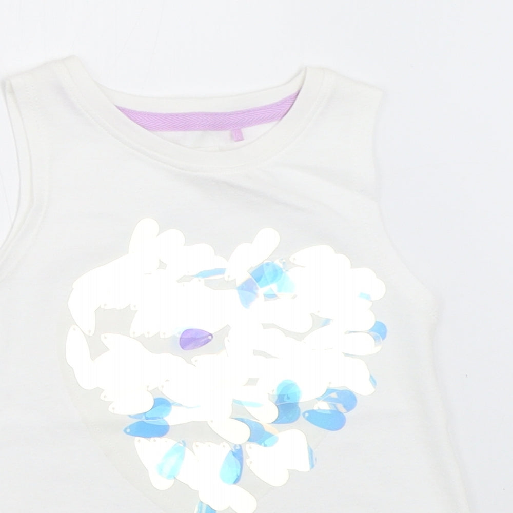 NEXT Girls White   Basic Tank Size 3 Years