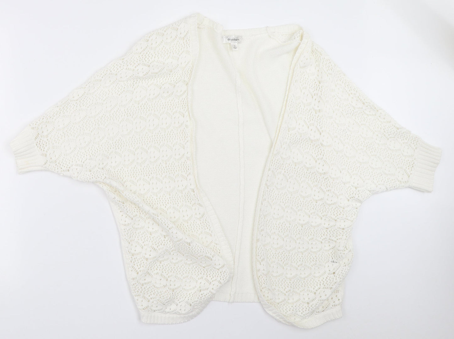 Dressbarn Womens White   Cardigan Jumper Size S