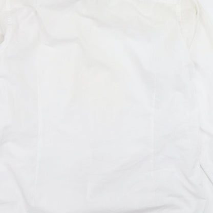B&W Mens White    Button-Up Size 16.5