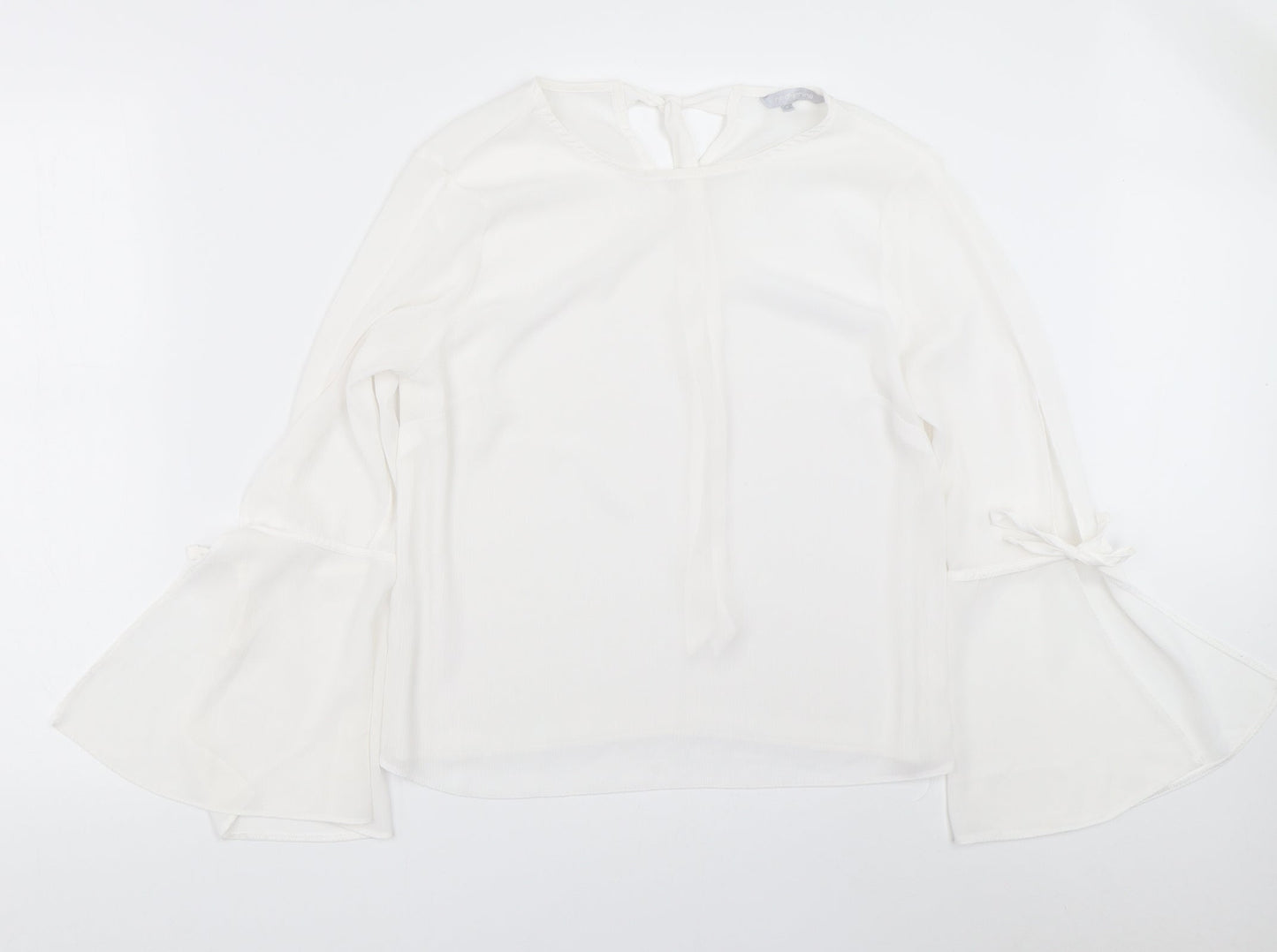 Womens UK Size 12 Red Herring White Basic Blouse