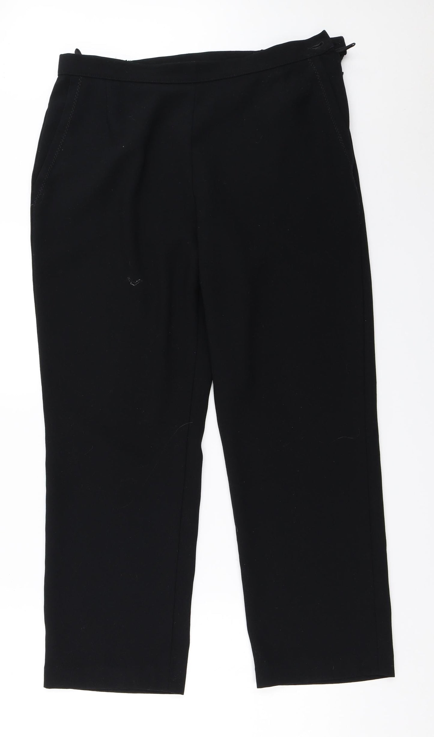 Womens UK Size 32 in Marks and Spencer Regular Fit  Black Trousers
