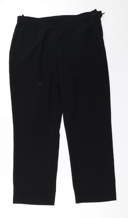 Womens UK Size 32 in Marks and Spencer Regular Fit  Black Trousers