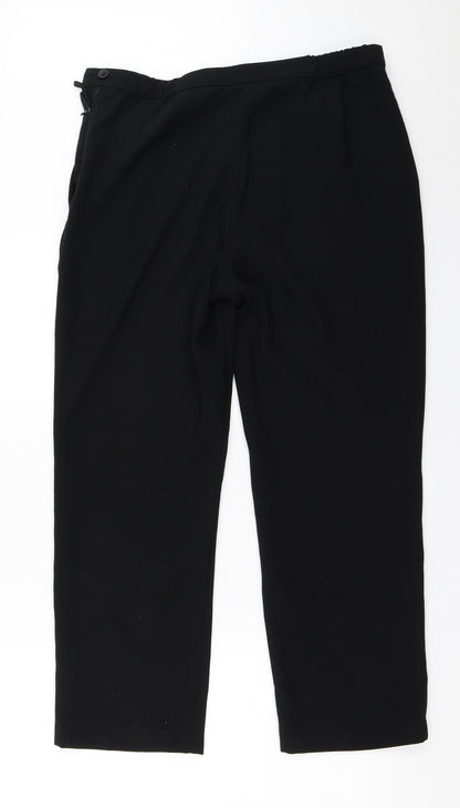 Womens UK Size 32 in Marks and Spencer Regular Fit  Black Trousers