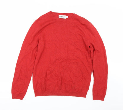Topshop Mens Red   Pullover Jumper Size M