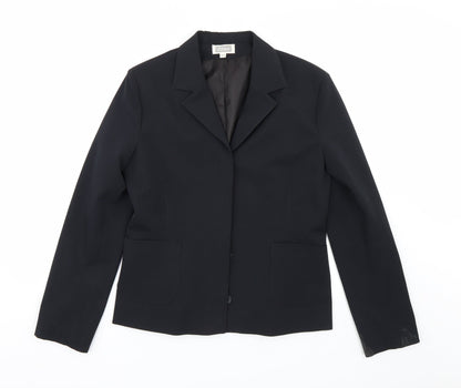 Etan Womens Black   Jacket Suit Size 14