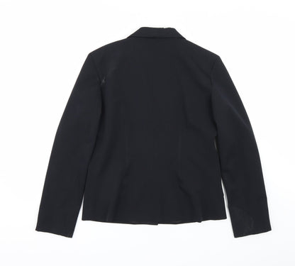 Etan Womens Black   Jacket Suit Size 14