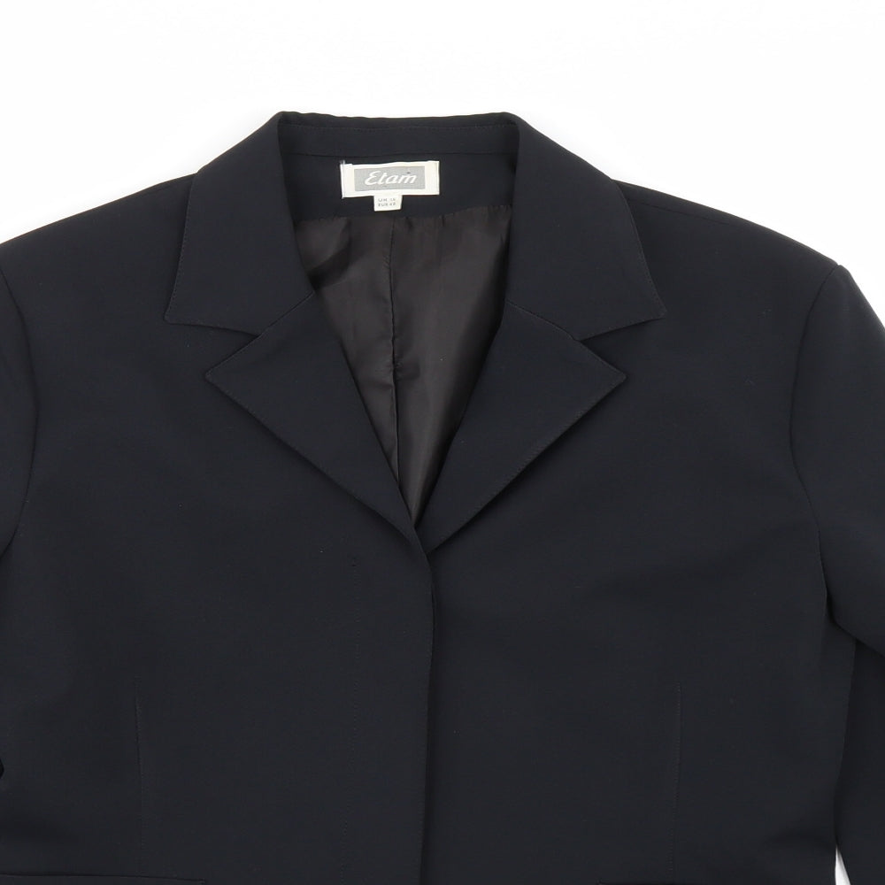 Etan Womens Black   Jacket Suit Size 14
