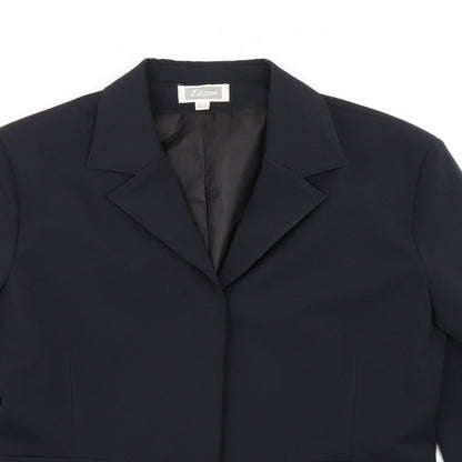 Etan Womens Black   Jacket Suit Size 14