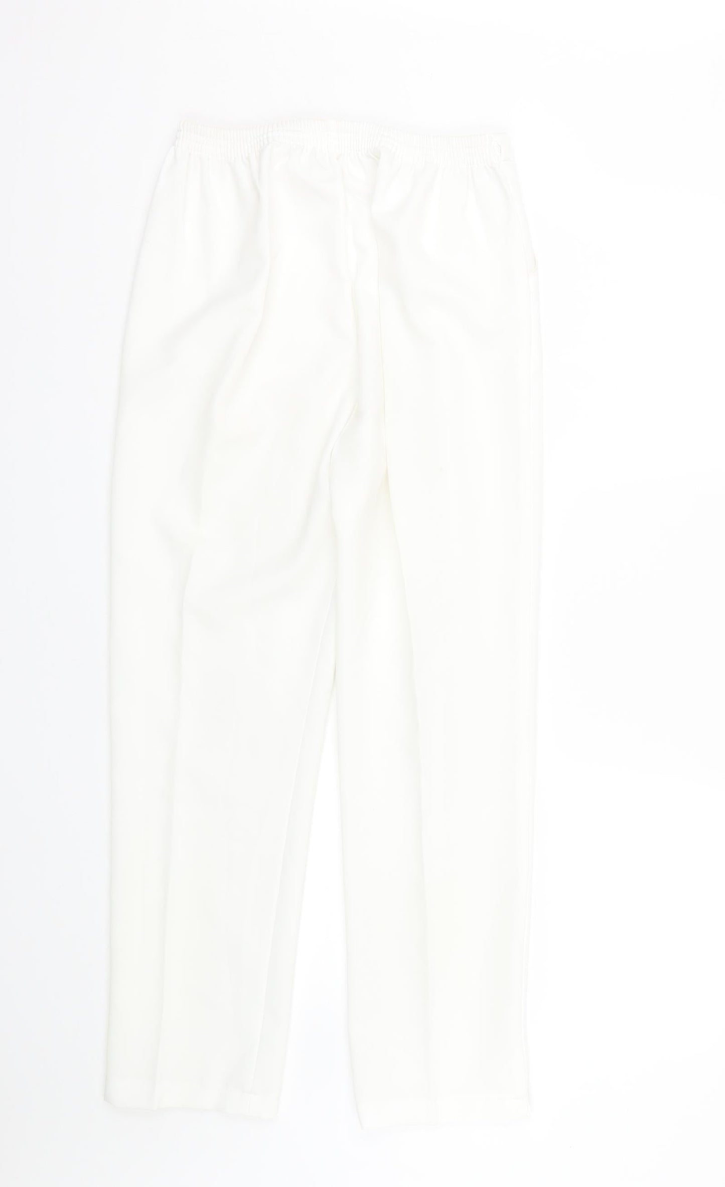 Womens UK Size 12 Preworn Regular Fit  White Trousers