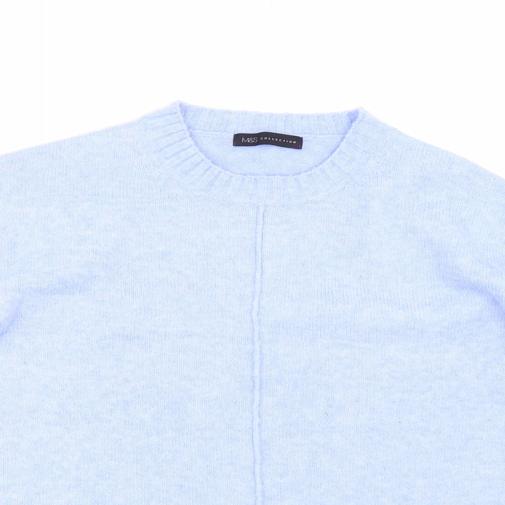 Womens UK Size M M&S Blue Pullover Jumper