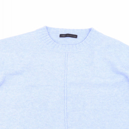 Womens UK Size M M&S Blue Pullover Jumper