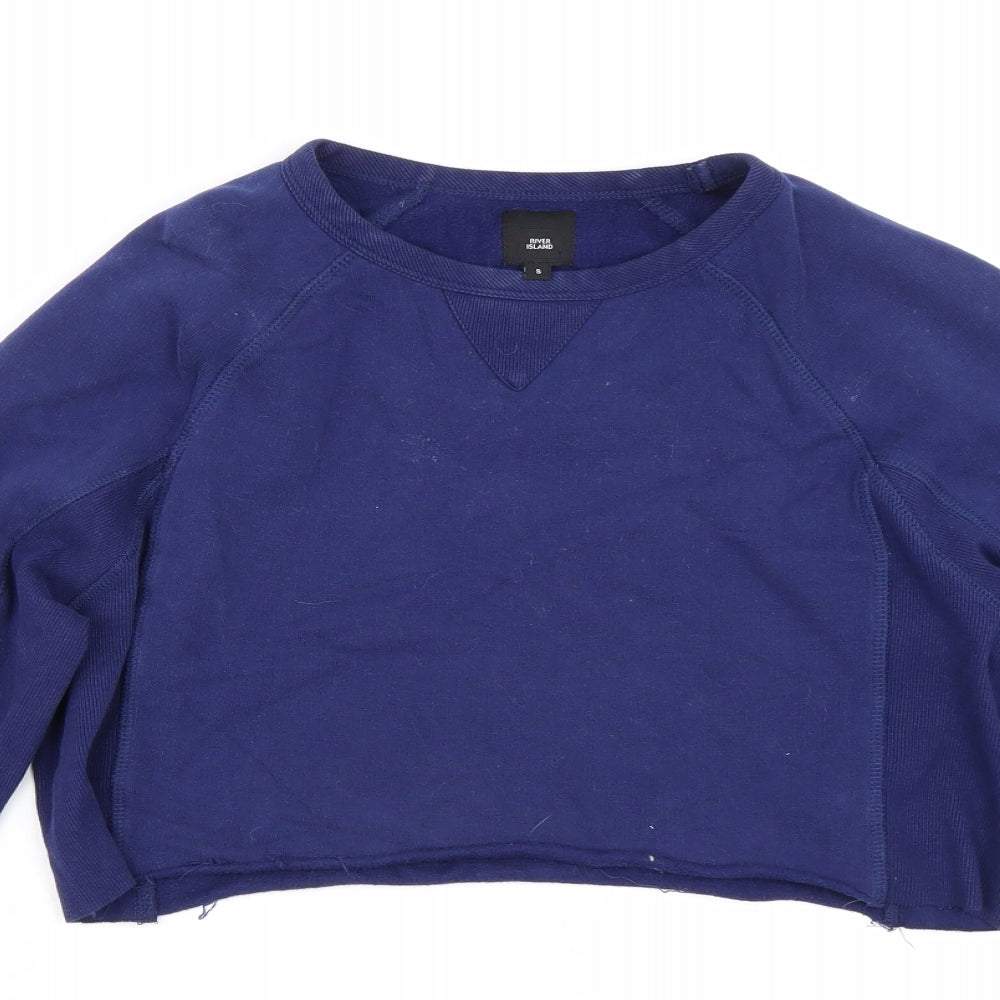 Womens UK Size S River Island Blue Pullover Jumper