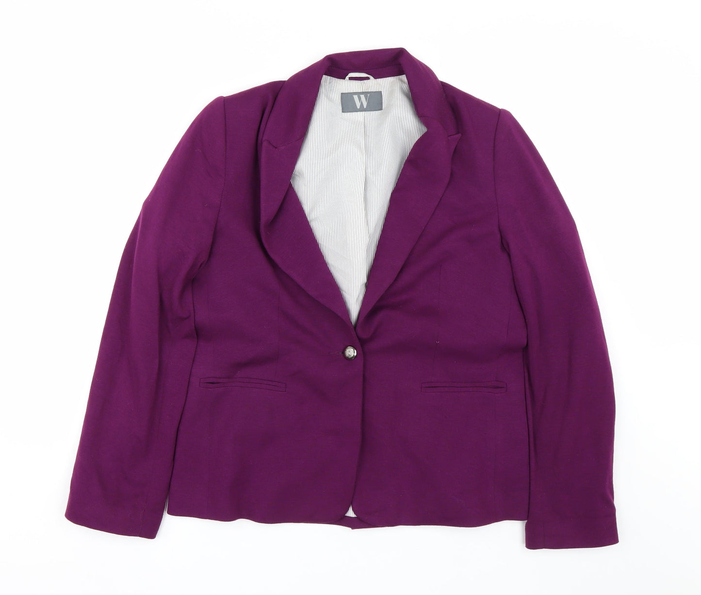 BHS Womens Purple   Jacket Suit Size 16