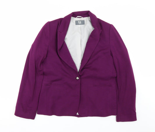 BHS Womens Purple   Jacket Suit Size 16