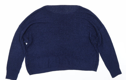 Primark Womens Blue   Pullover Jumper Size L