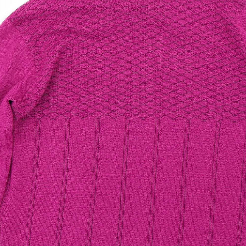 Womens UK Size M Impressions Purple Pullover Jumper