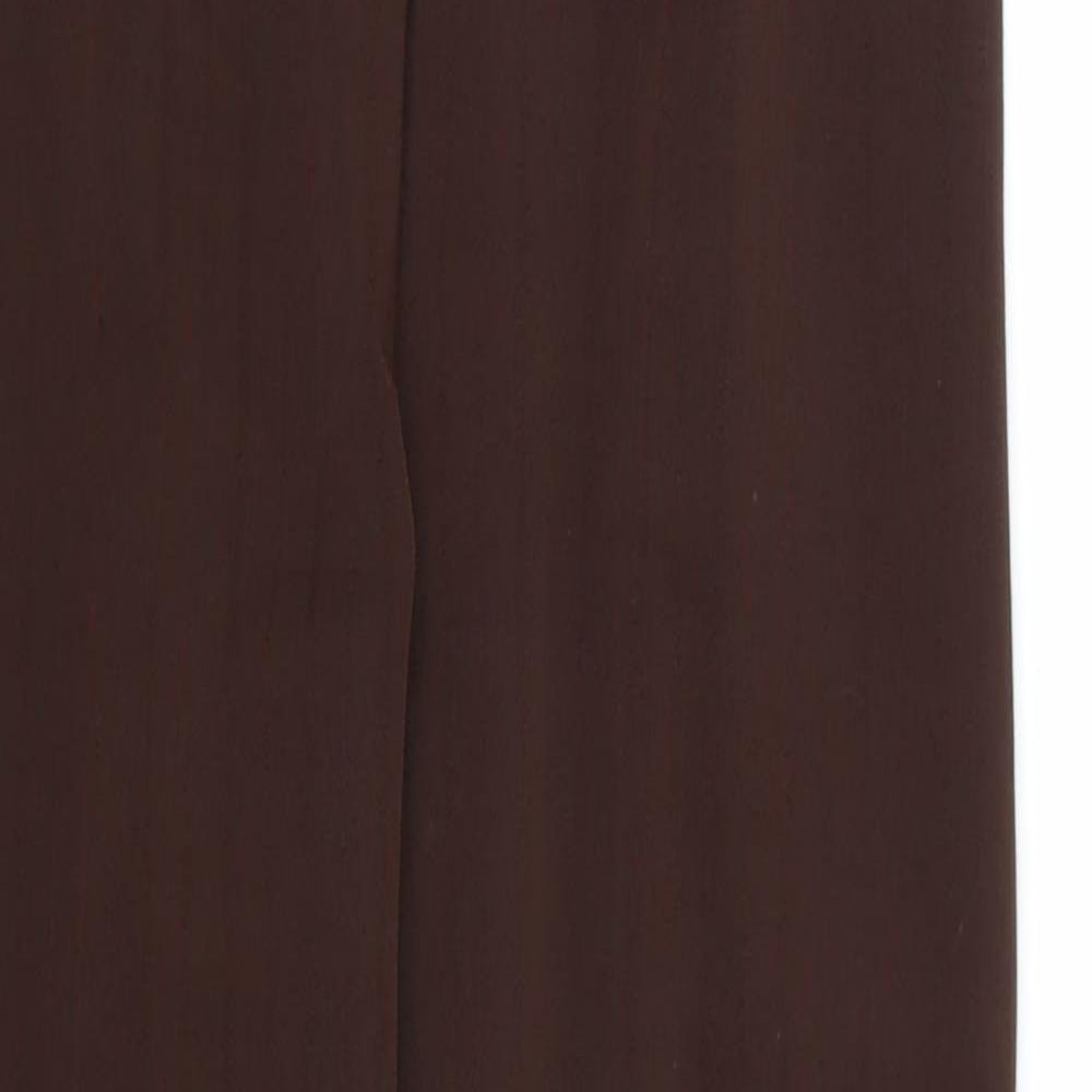Womens UK Size 12 Preworn Regular Fit  Brown Trousers