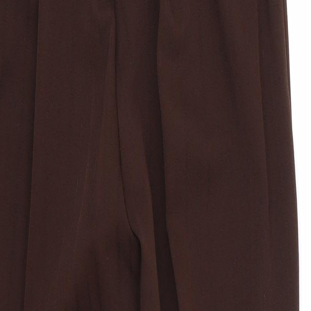 Womens UK Size 12 Preworn Regular Fit  Brown Trousers