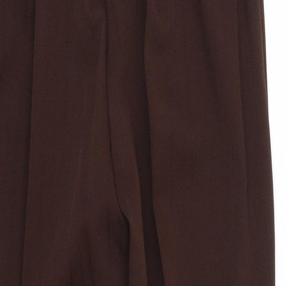 Womens UK Size 12 Preworn Regular Fit  Brown Trousers