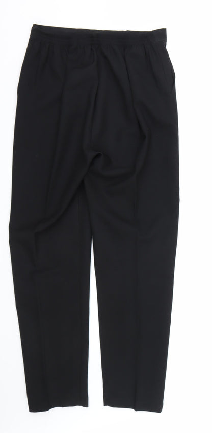 Womens UK Size 12 Preworn Regular Fit  Black Trousers