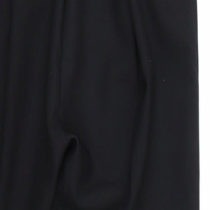 Womens UK Size 12 Preworn Regular Fit  Black Trousers
