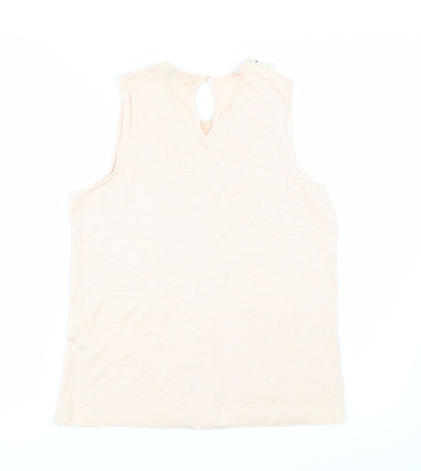 Womens UK Size 10 Internacionale Pink Basic Tank