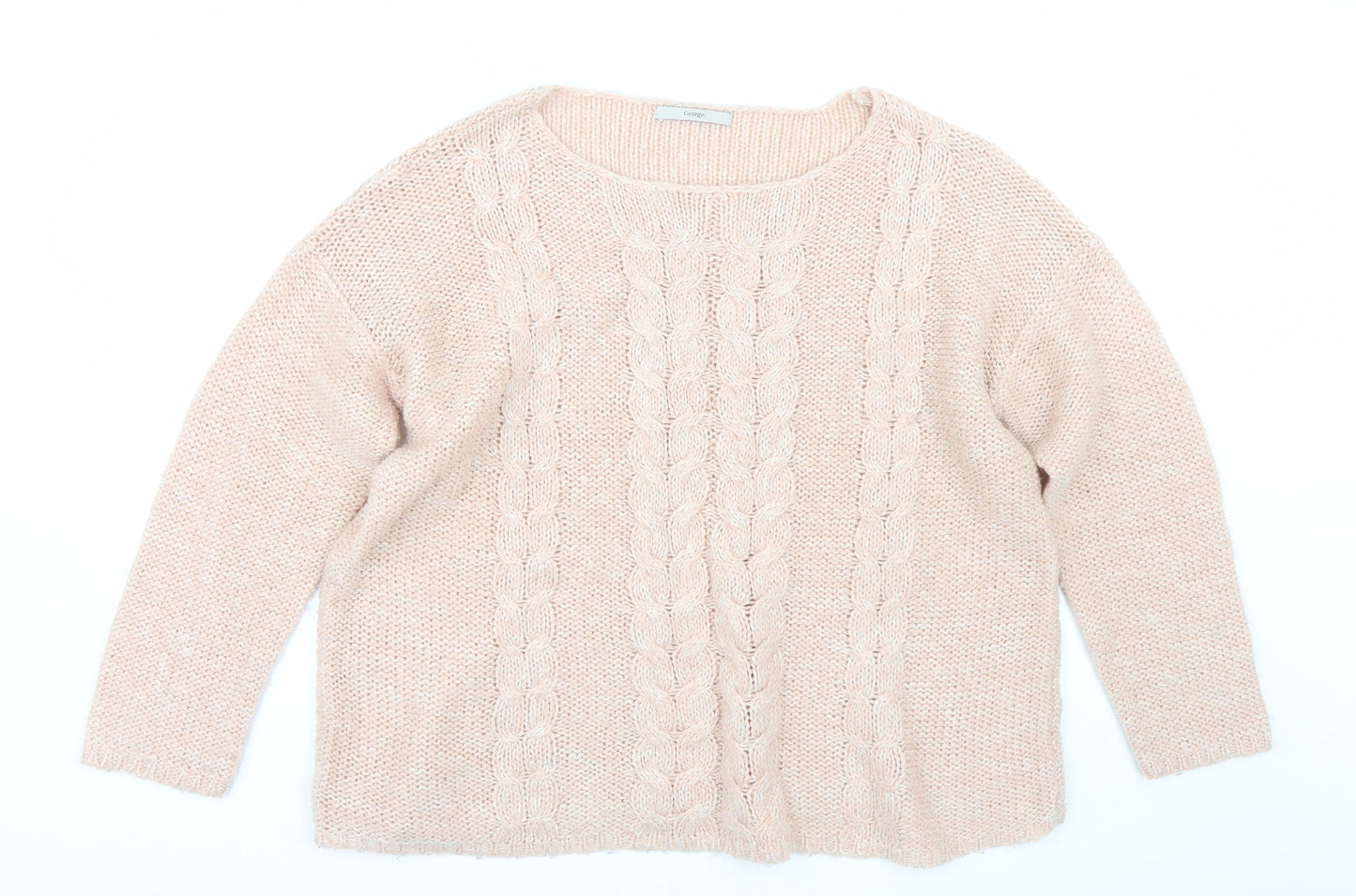 George Womens Pink   Pullover Jumper Size L