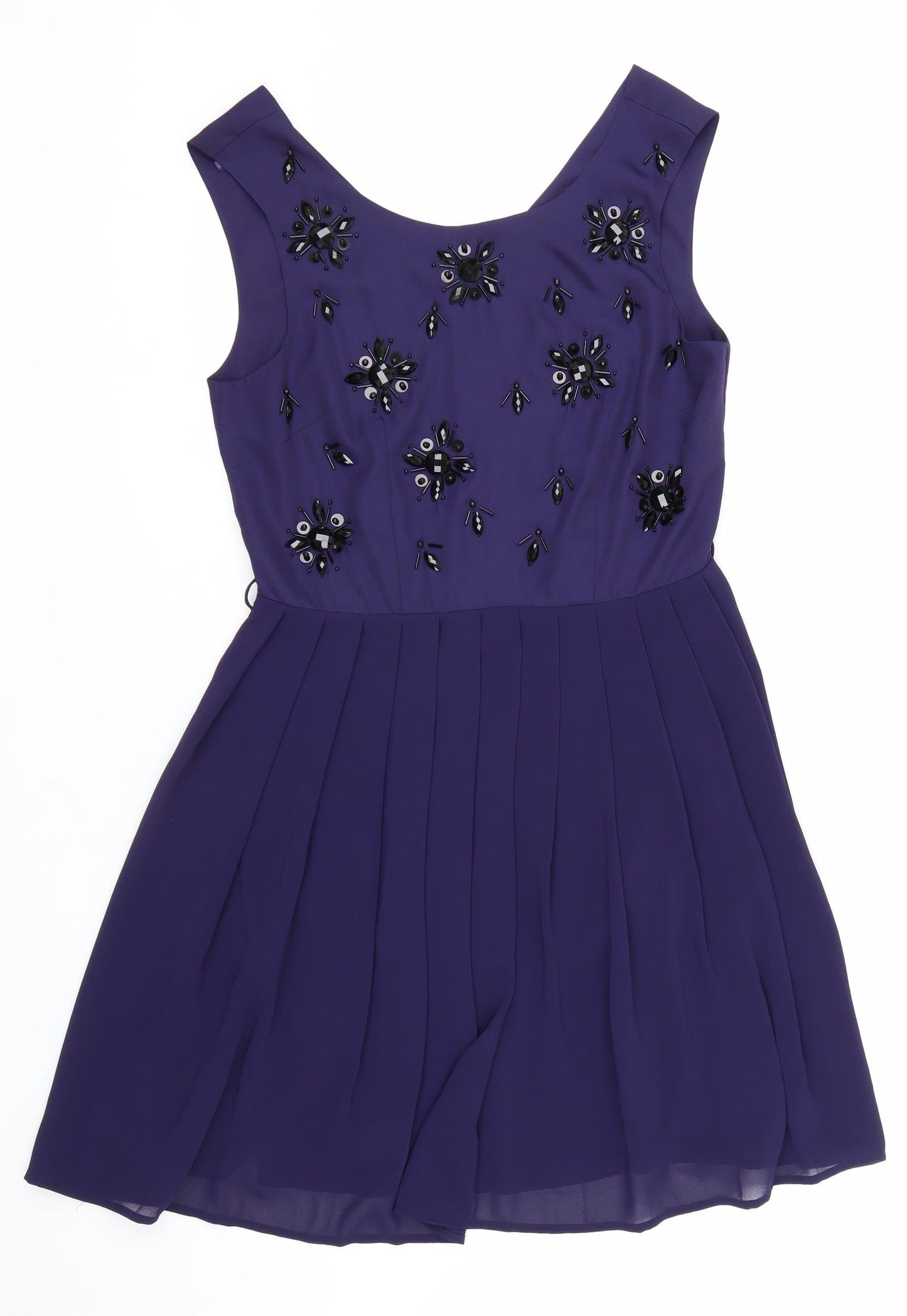 NEXT Womens Purple Floral  Tank Dress  Size 10