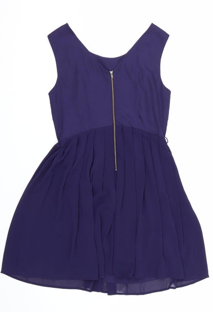 NEXT Womens Purple Floral  Tank Dress  Size 10