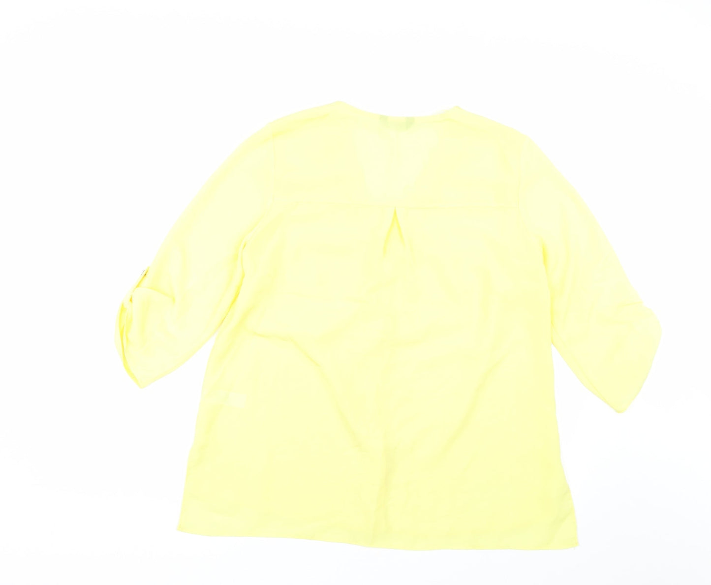 F&F Womens Yellow   Basic Blouse Size 12