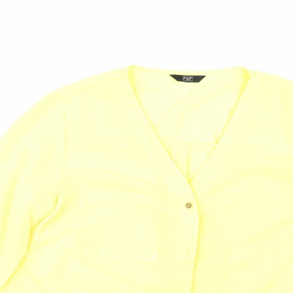 F&F Womens Yellow   Basic Blouse Size 12