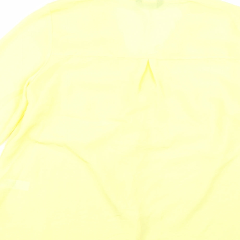 F&F Womens Yellow   Basic Blouse Size 12
