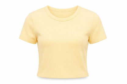 Womens UK Size XS H&M Orange Cropped T-Shirt