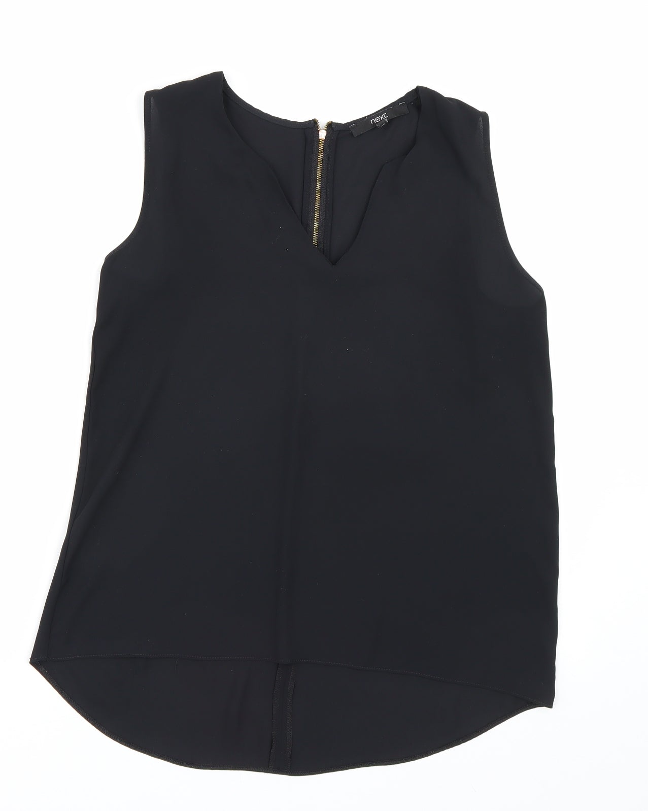 Womens UK Size 10 NEXT Black Basic Blouse