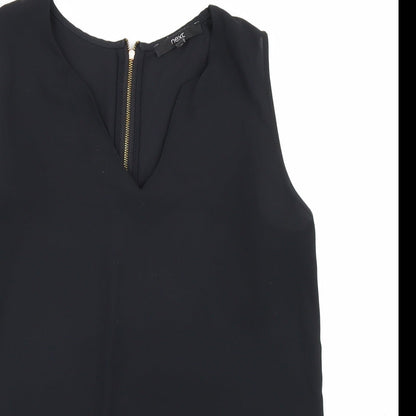 Womens UK Size 10 NEXT Black Basic Blouse