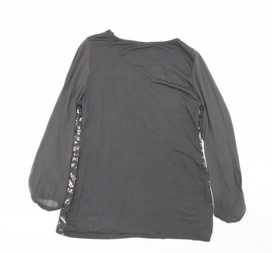 M&S Womens Grey   Basic T-Shirt Size 10