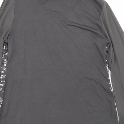 M&S Womens Grey   Basic T-Shirt Size 10