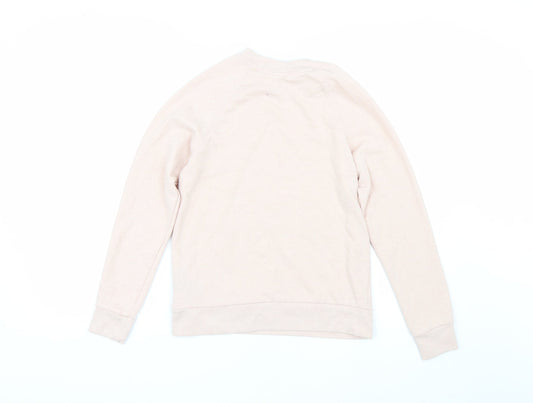 H&M Womens Pink   Pullover Sweatshirt Size XS